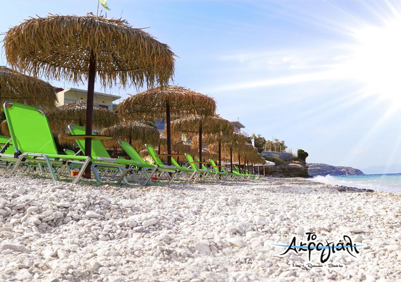 Akrogiali Hotel Restaurant Xiropigado Dış mekan fotoğraf